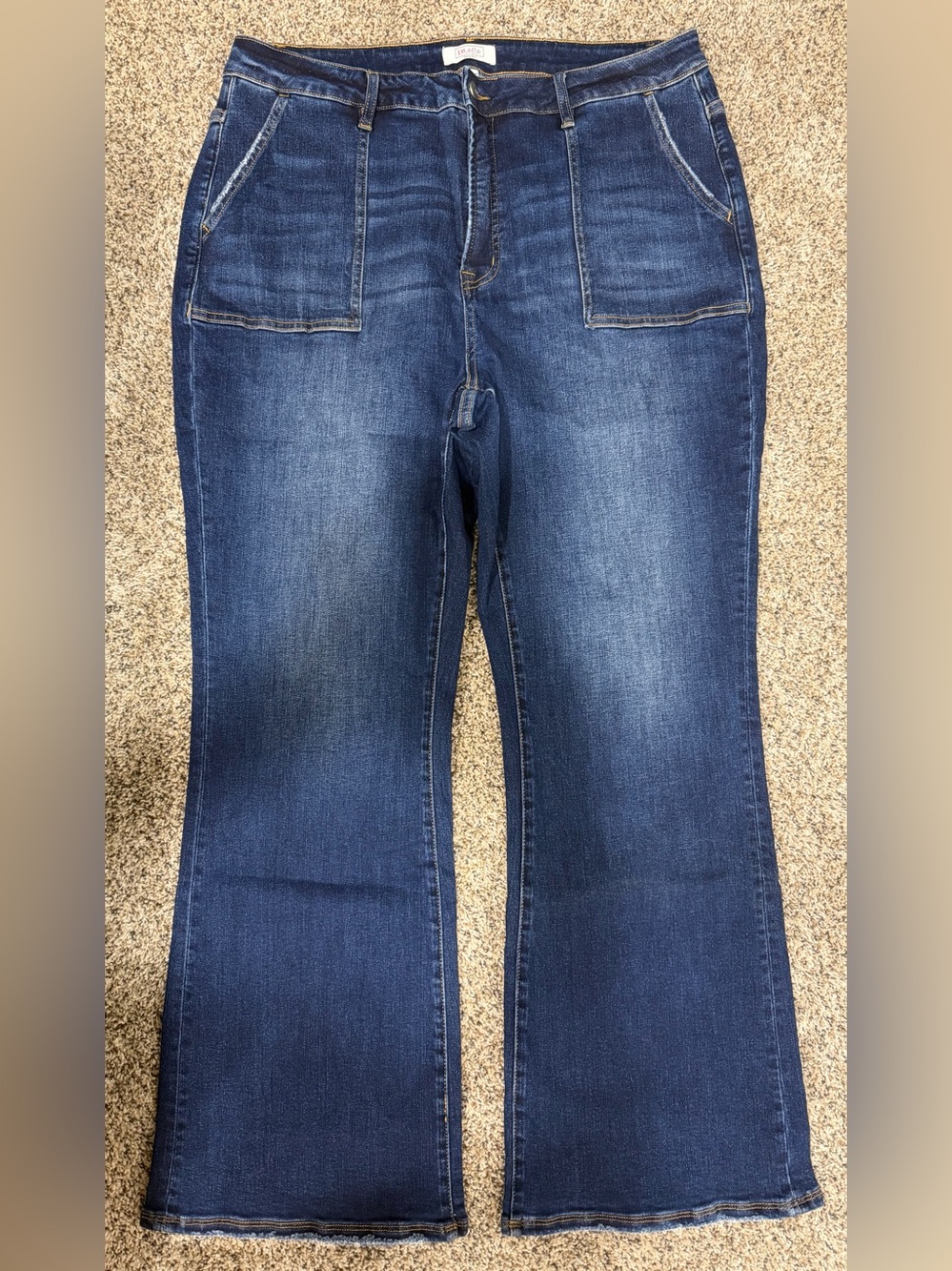 MoCo Boutique Women's Dark Blue Bootcut Jeans